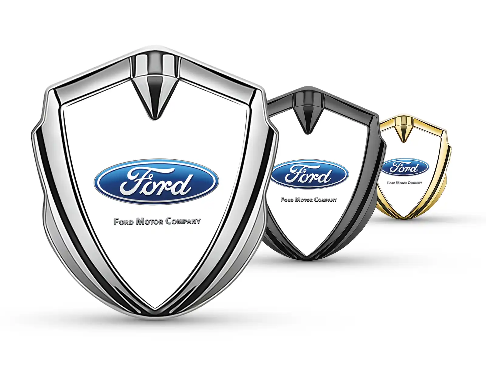 Ford 3D Emblema Insignia De Carrera Concepto Brilla 3D